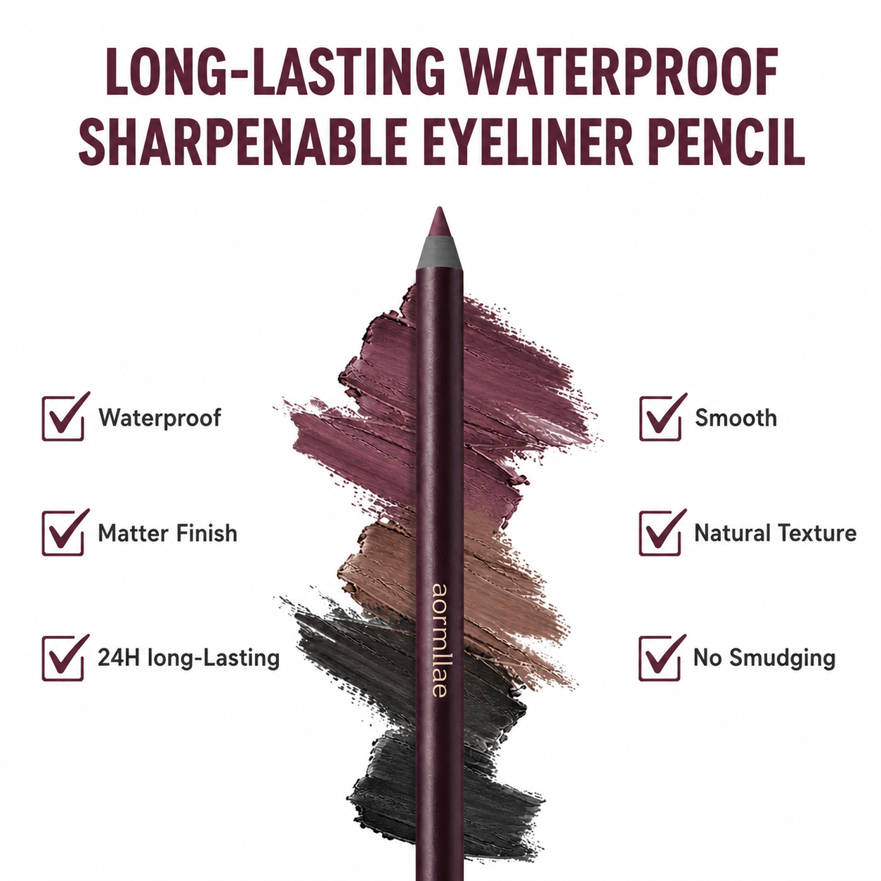 ✨BUY 1 GET 1 FREE💖24H Waterproof Eyeliner Pencil — Smudge-Proof, All-Day Wear